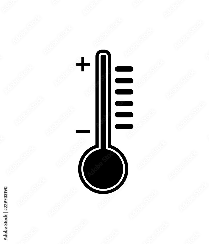 Thermometer vector icon