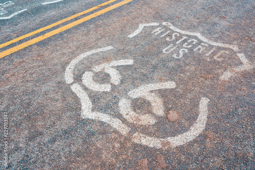 Historic Route 66 sign