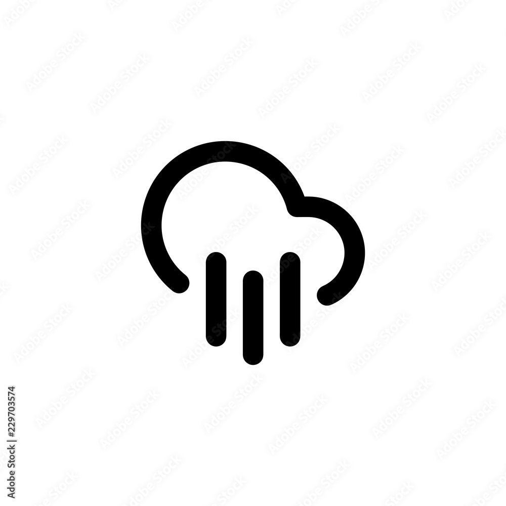 Cloud Rain vector icon isolated on background. Trendy sweet symbol. Pixel perfect. illustration EPS 10. Cloud Rain vector icon isolated on background. Trendy sweet symbol. Pixel perfect. illustration EPS 10.