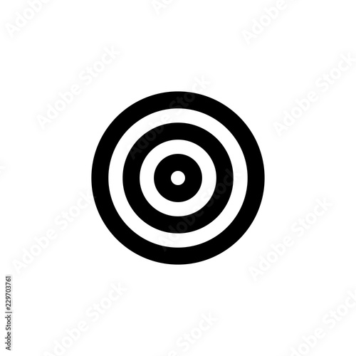 Target vector icon isolated on background. Trendy sweet symbol. Pixel perfect. illustration EPS 10.