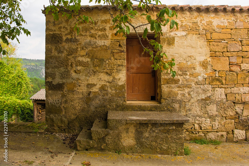 A building in the historic hill village of Ipsi near Oprtalj in Istria, Croatia
 photo