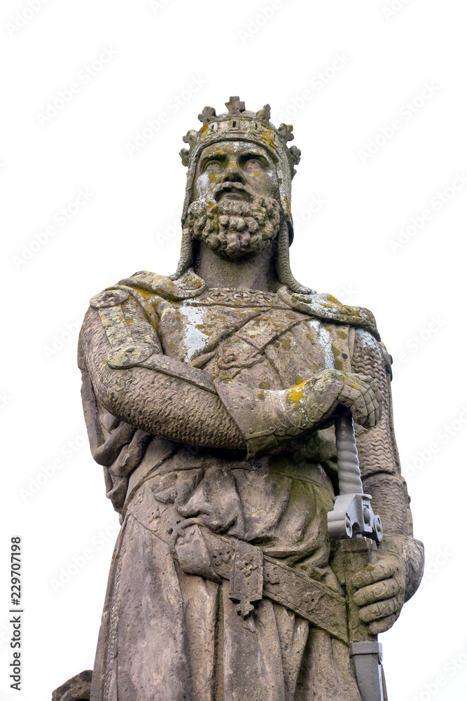 Statue of King Robert The Bruce of Scotland