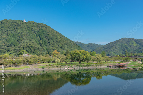 岩国 錦川の風景