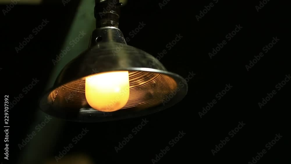 Creepy Flickering Hanging Light