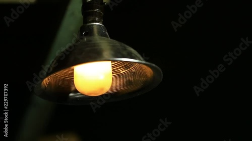 Creepy Flickering Hanging Light