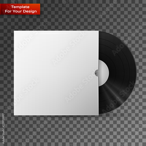 Vinyl record in a paper case