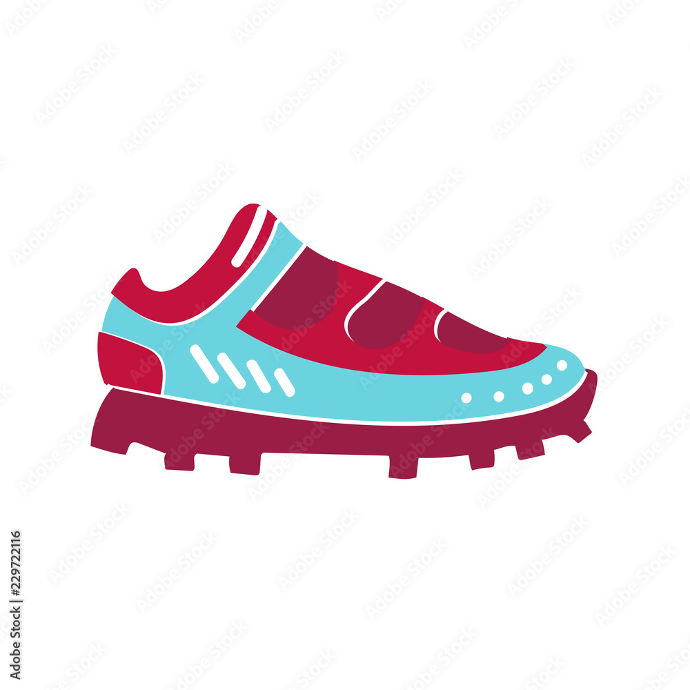 Vector illustration of spike running shoe Vector illustration of spike running shoe