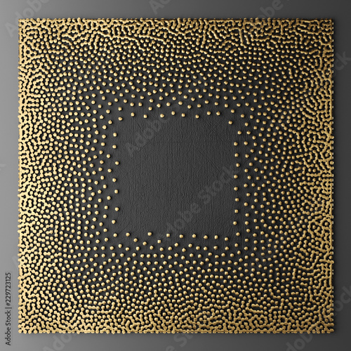3D wall art, paintings with gold leaf	