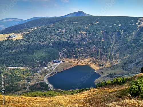 Maly Staw lake in Karkonosze mountains, Poland