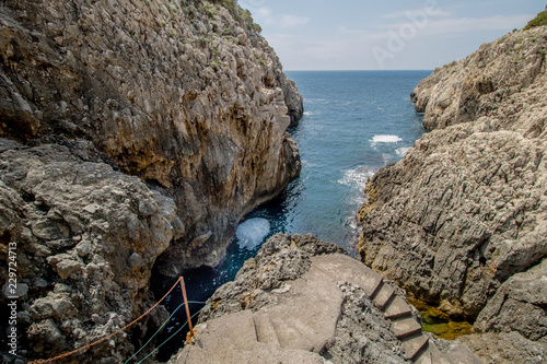 Der Pfad der kleinen Festungen in Anacapri auf der Insel Capri, Italien photo