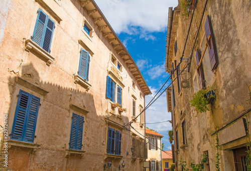Buildings in the hill village of Groznjan  also called Grisignana  in Istria  Croatia  