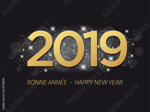 Carte de Vœux 2019 - Bonne Année - Happy New Year