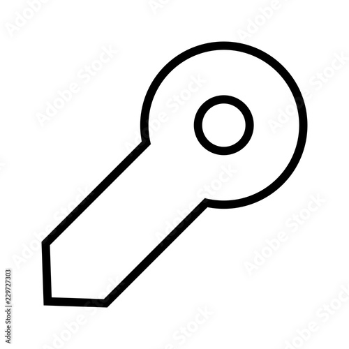 Fotografía Key Basic UI Line Icon