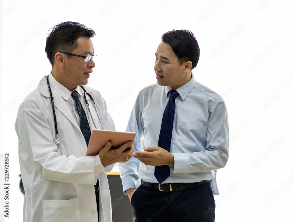 Doctor using tablet Doctor using tablet