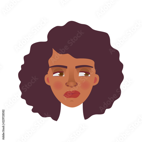 face of African woman