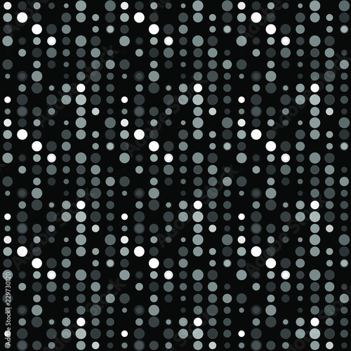 Seamless abstract pattern background with a variety of colored circles.