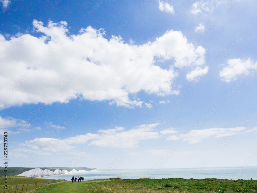 UK weather: dramatic south coast landscape under blue skies UK weather: dramatic south coast landscape under blue skies