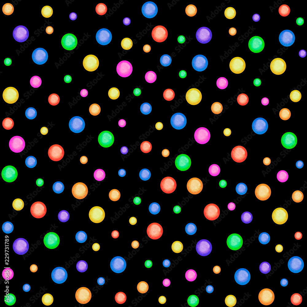 Candy, circle, dots watercolor Candy, circle, dots watercolor