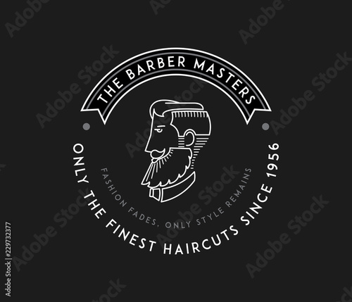 The barber masters white on black