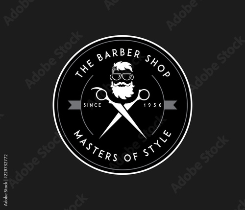 The masters of beard white on black