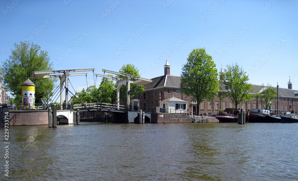 drawbridge in amsterdam