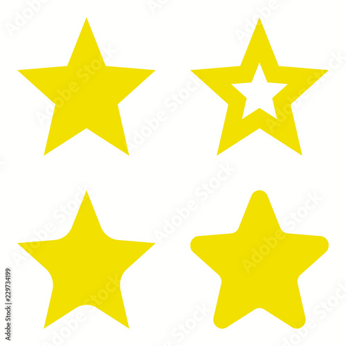 Star set. Vector illustration. Star. Yellow star. EPS 10.