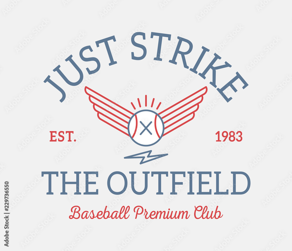 Fototapeta premium Just strike the outfield