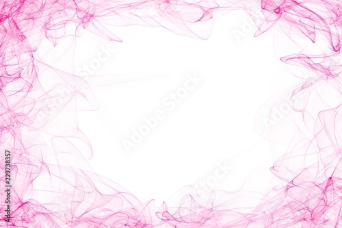 Abstract pink wave strokes motion lines on white background