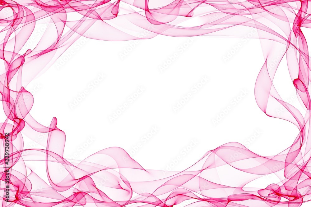 Abstract  pink wave strokes  motion  lines on white background