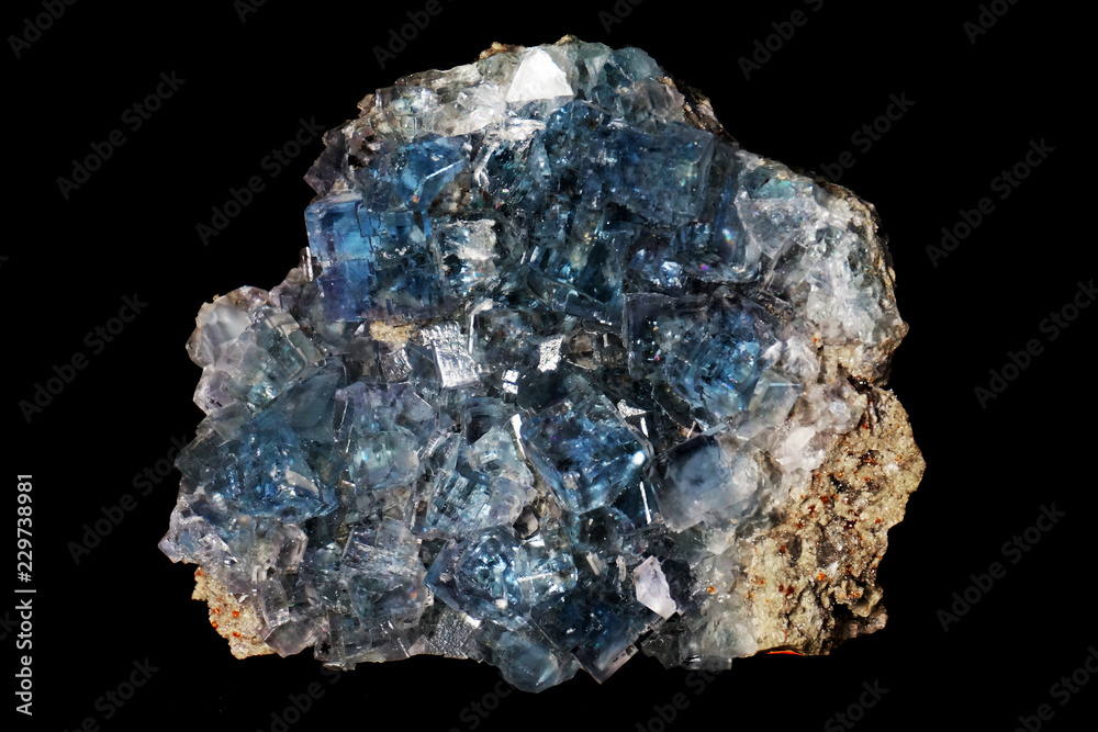 celestine mineral isolated