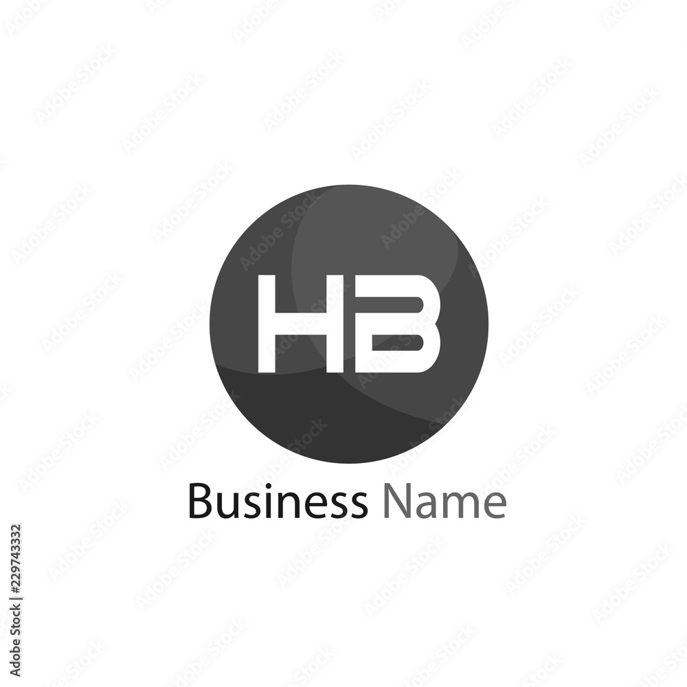 Initial HB Letter Logo Design Initial HB Letter Logo Design