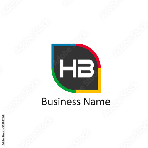 Initial HB Letter Logo Design