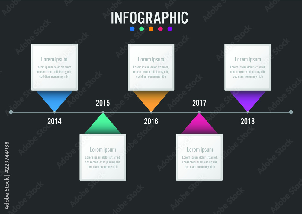 Business infographic template with rectangular shape options Business infographic template with rectangular shape options