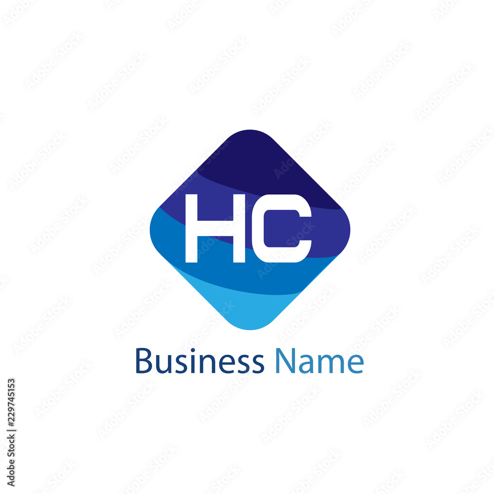 Initial HC Letter Logo Design Initial HC Letter Logo Design
