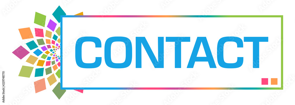 Contact Colorful Circular Box Contact Colorful Circular Box