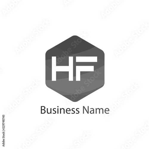 Free Download Initial HF Letter Logo Design - GFXLoad