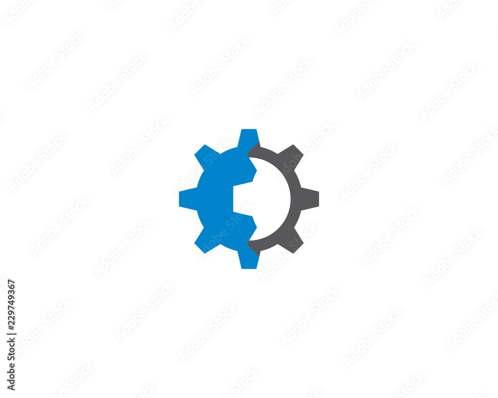 Gear machinery logo Gear machinery logo