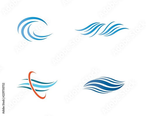 Water wave logo