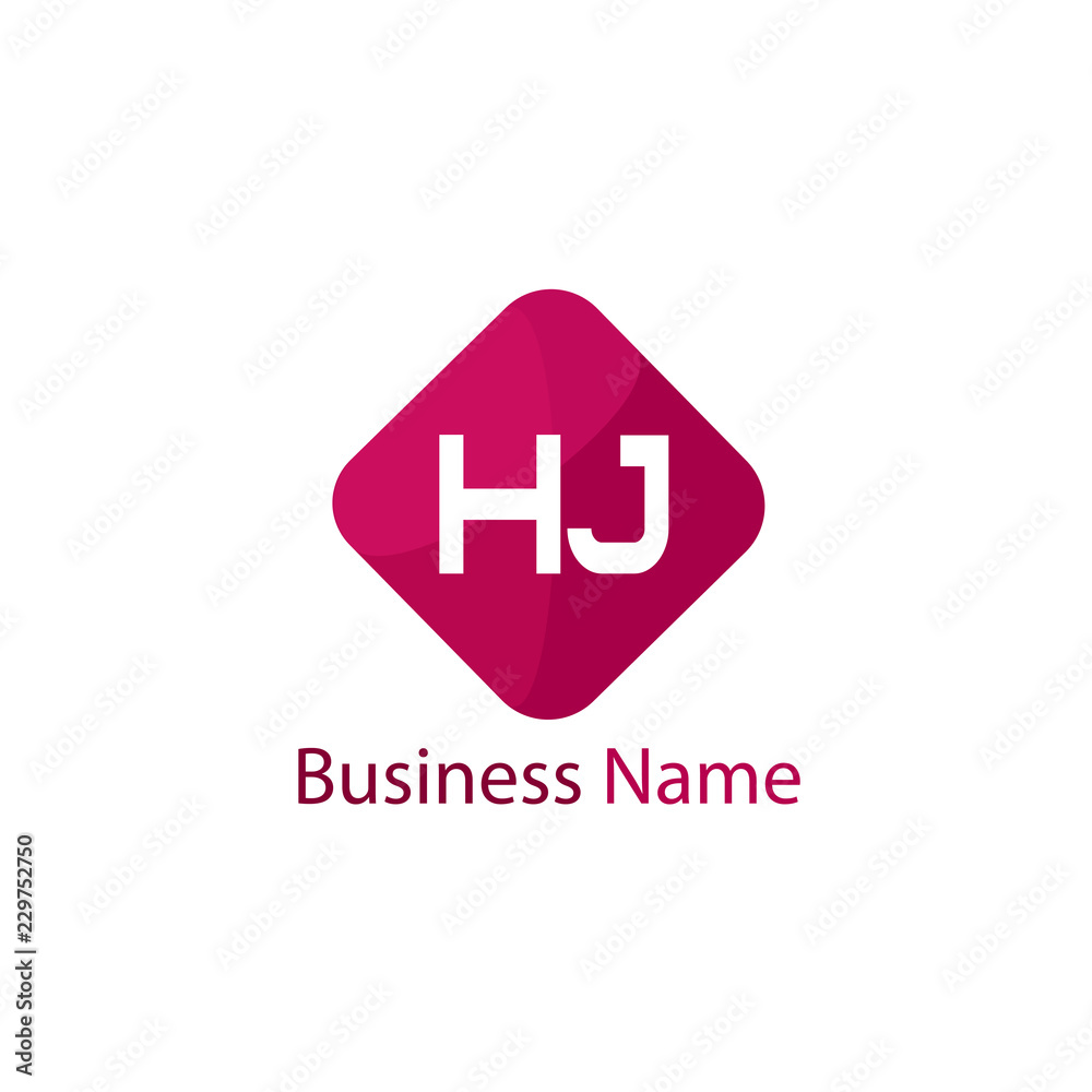 Initial HJ Letter Logo Design Initial HJ Letter Logo Design