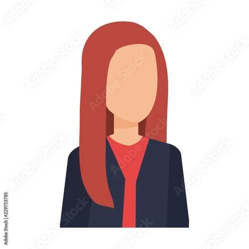 elegant businesswoman avatar character