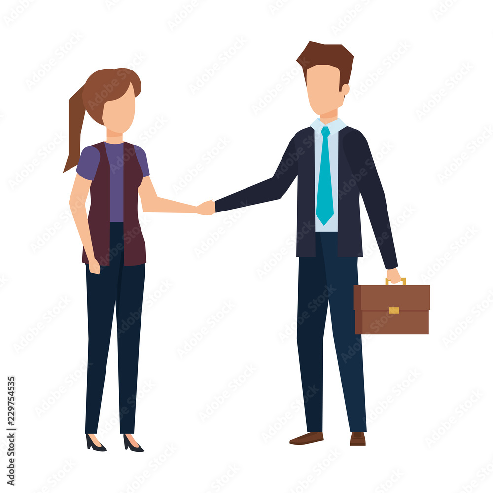 elegant business people avatars characters elegant business people avatars characters