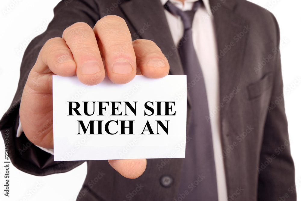 Rufen sie mich an Rufen sie mich an