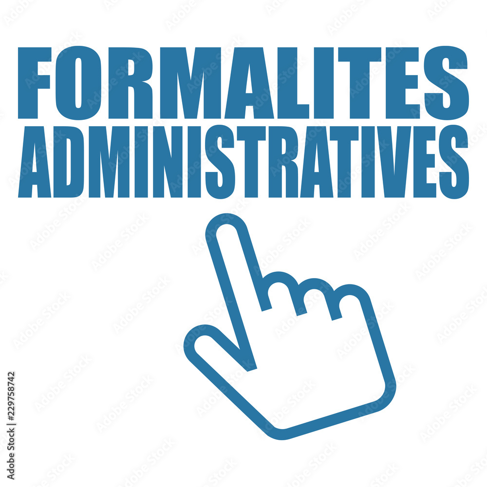 Logo formalités administratives. Logo formalités administratives.