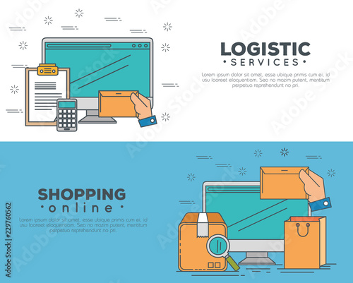 logistic services with computer
