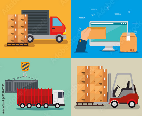 logistic services with computer