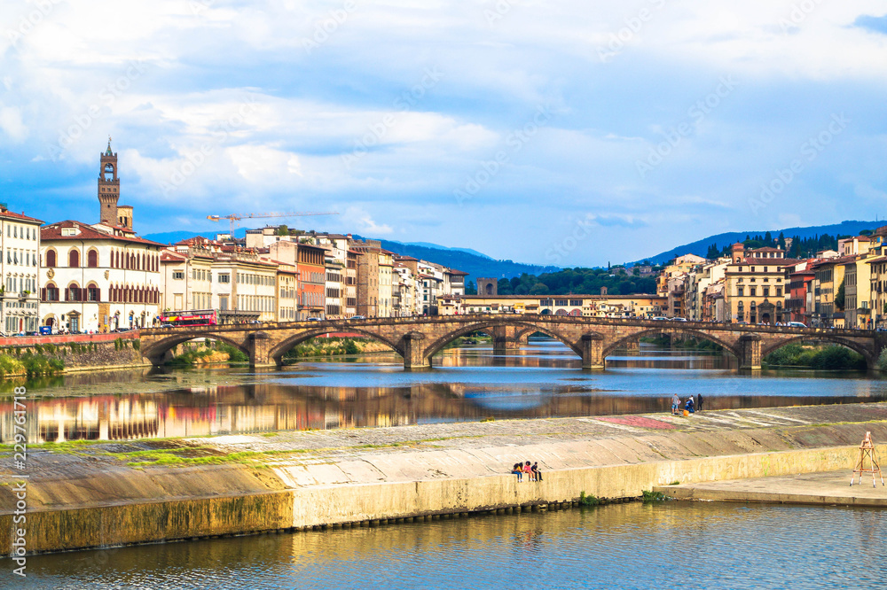 Arno river in florence