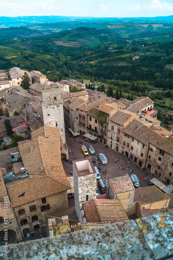 The medieval village of San Gimignano, Tuscany, Italy