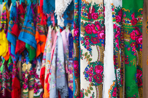 Traditional shawls from Zakopane, Poland
