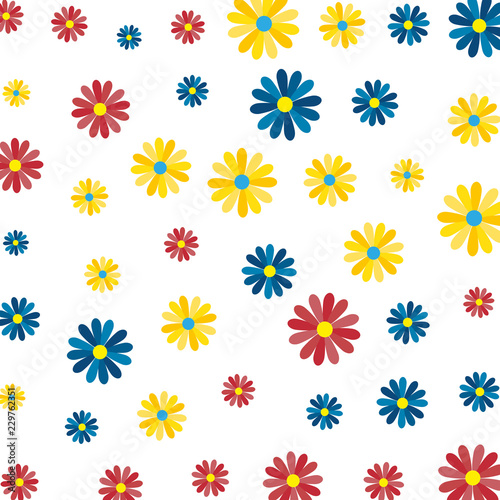 beautiful flowers pattern background © Gstudio