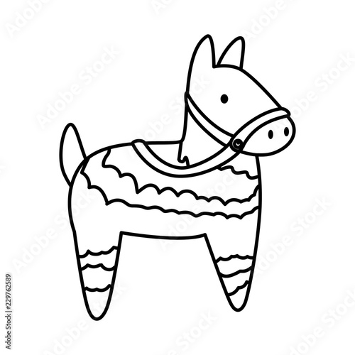 latin pinata isolated icon